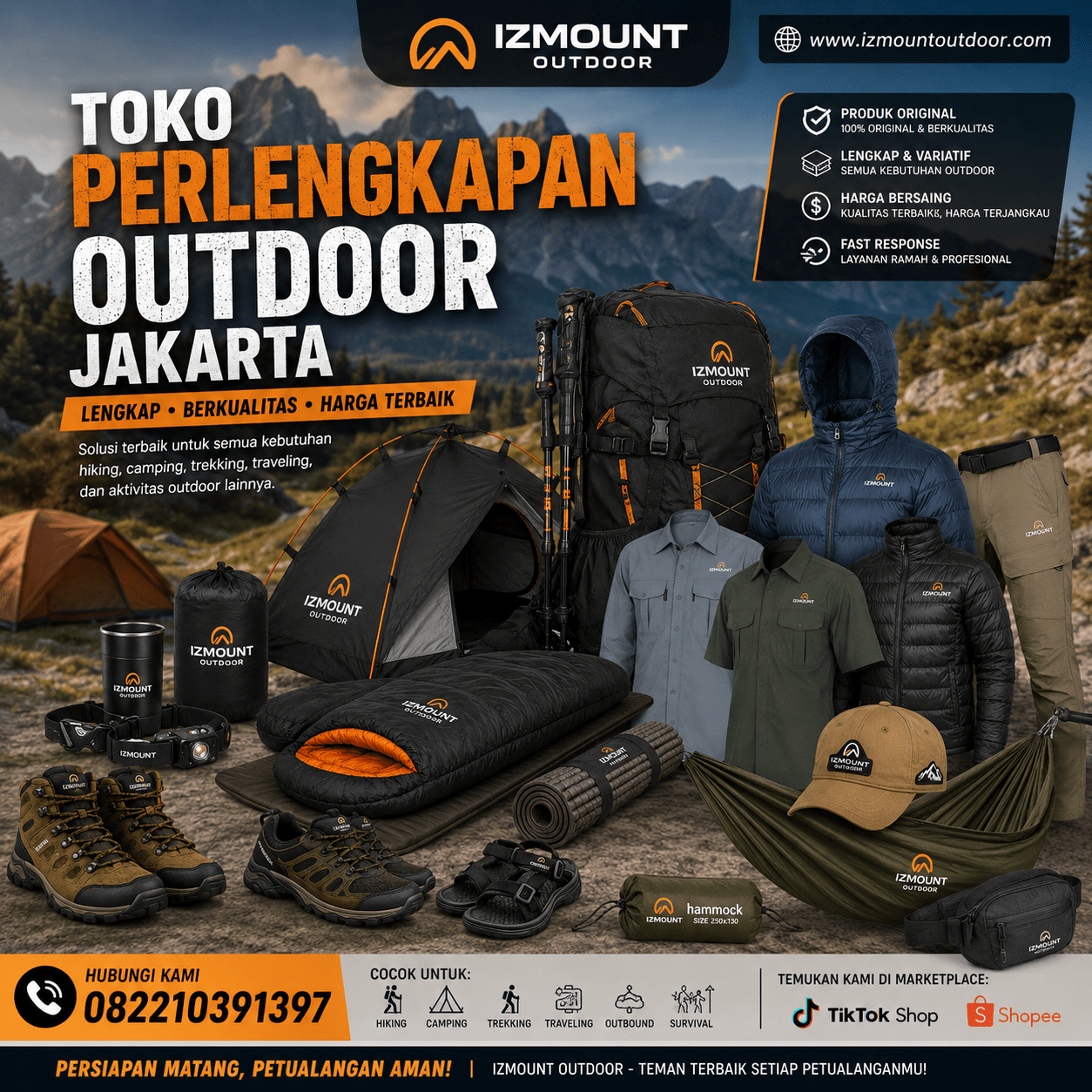 Toko Perlengkapan Outdoor Jakarta