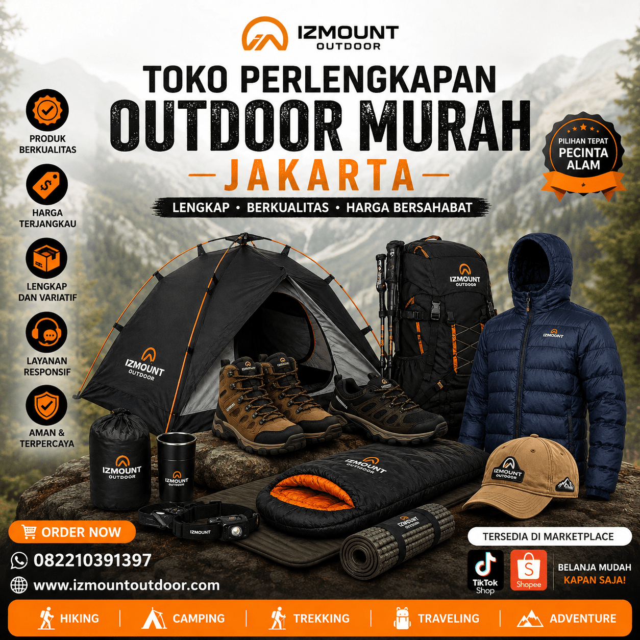 Toko Perlengkapan Outdoor Murah Jakarta