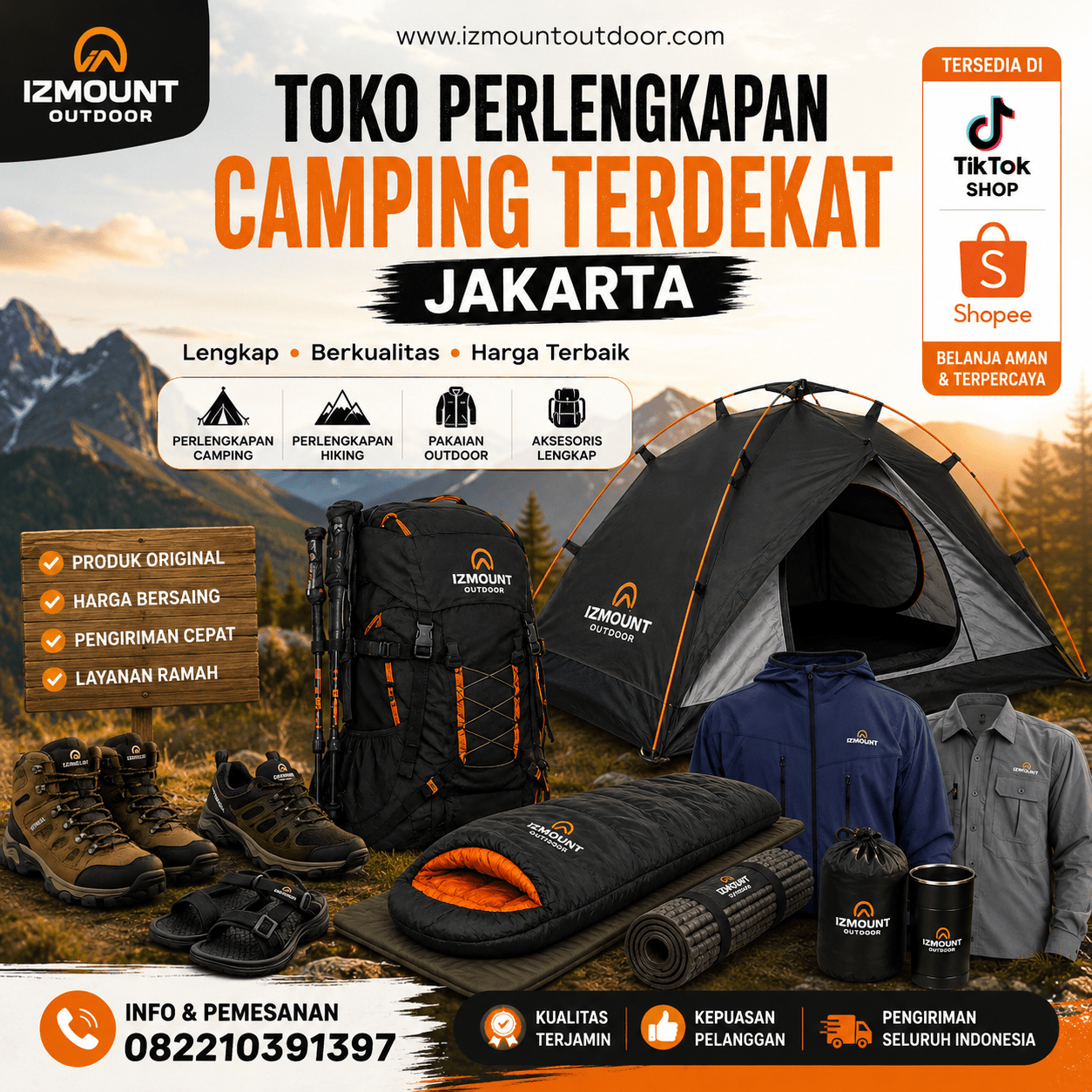 Toko Perlengkapan Camping Terdekat Jakarta