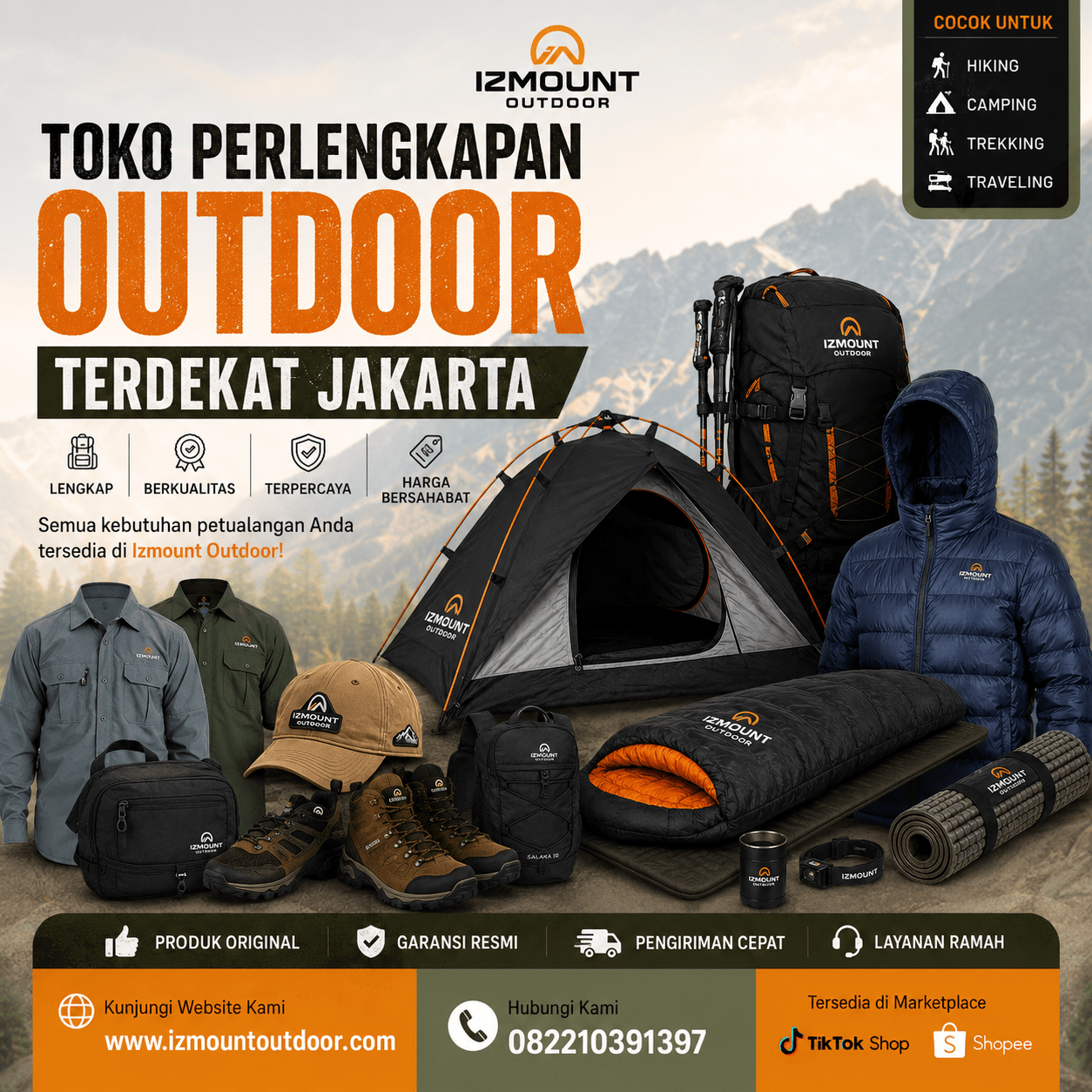 Toko Perlengkapan Outdoor Terdekat Jakarta