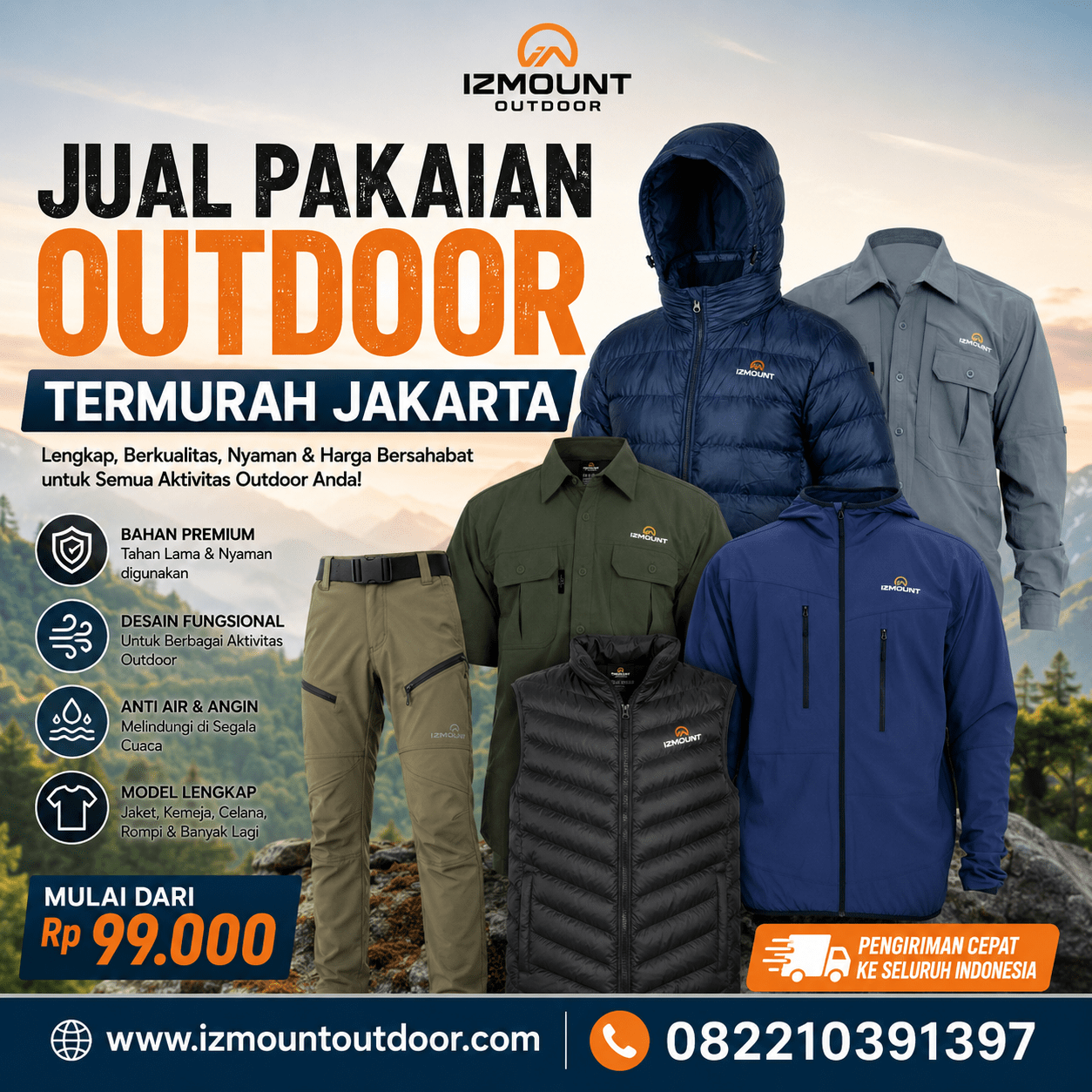 Jual Pakaian Outdoor Termurah Jakarta