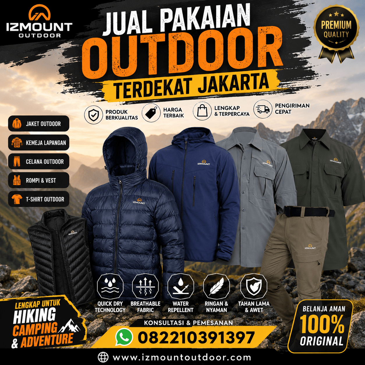 Jual Pakaian Outdoor Terdekat Jakarta